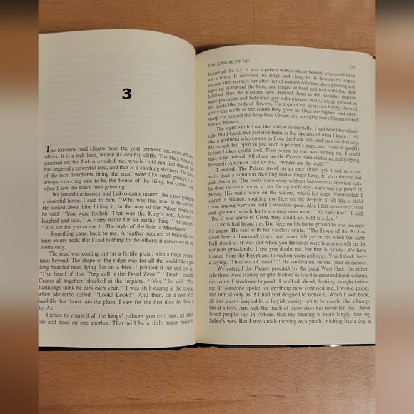 The King Must Die & The Bull from the Sea by Mary Renault HC 1998 Sci-Fi printng - Picture 14 of 16